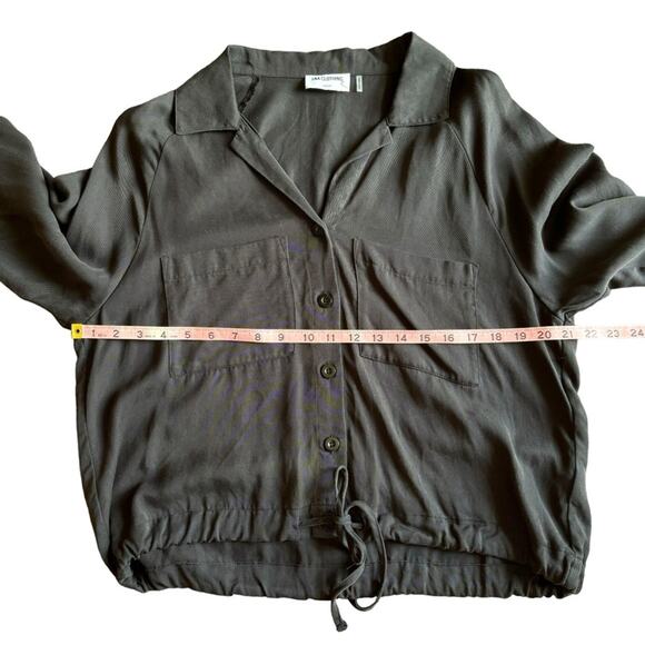 LNA Drawstring Button Down Shirt- Size Medium - Picture 12 of 14